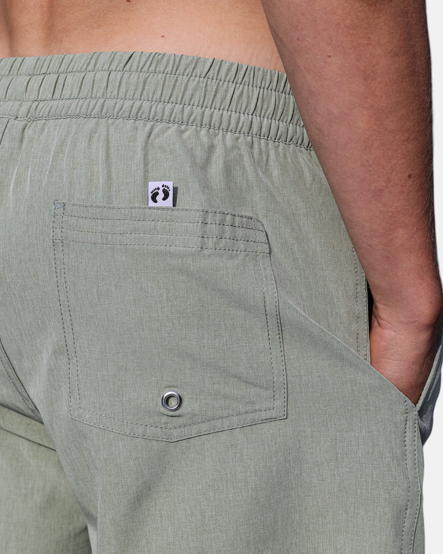 Swim shorts with inner breif - Green