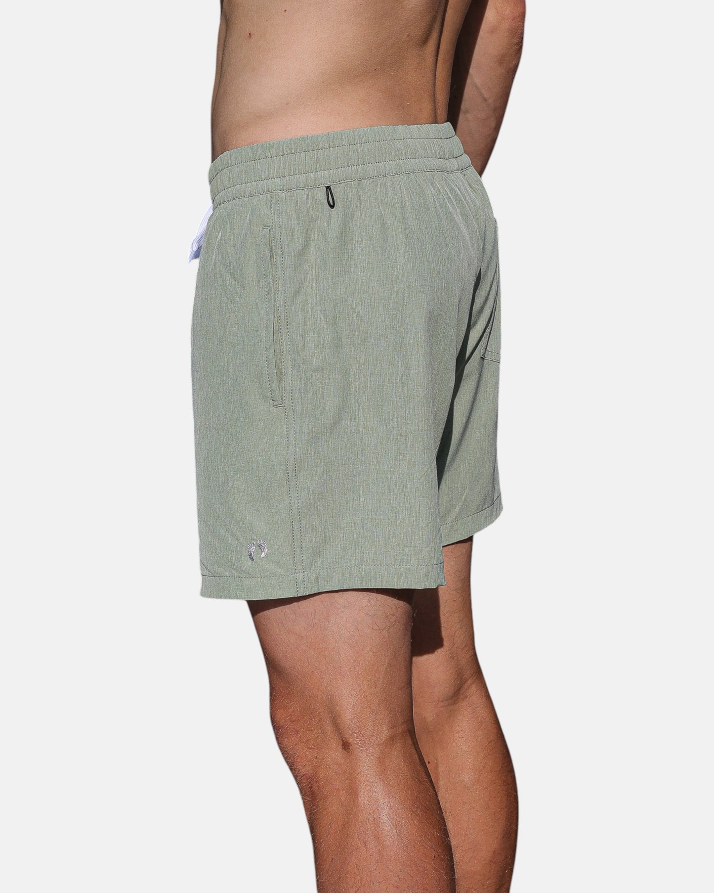 Swim shorts with inner breif - Green