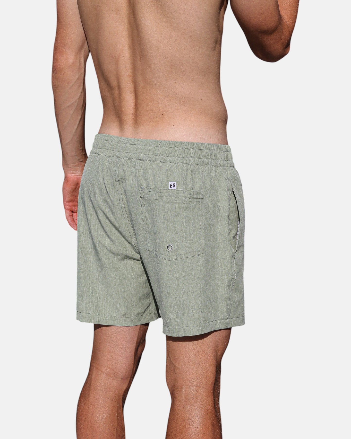Swim shorts with inner breif - Green