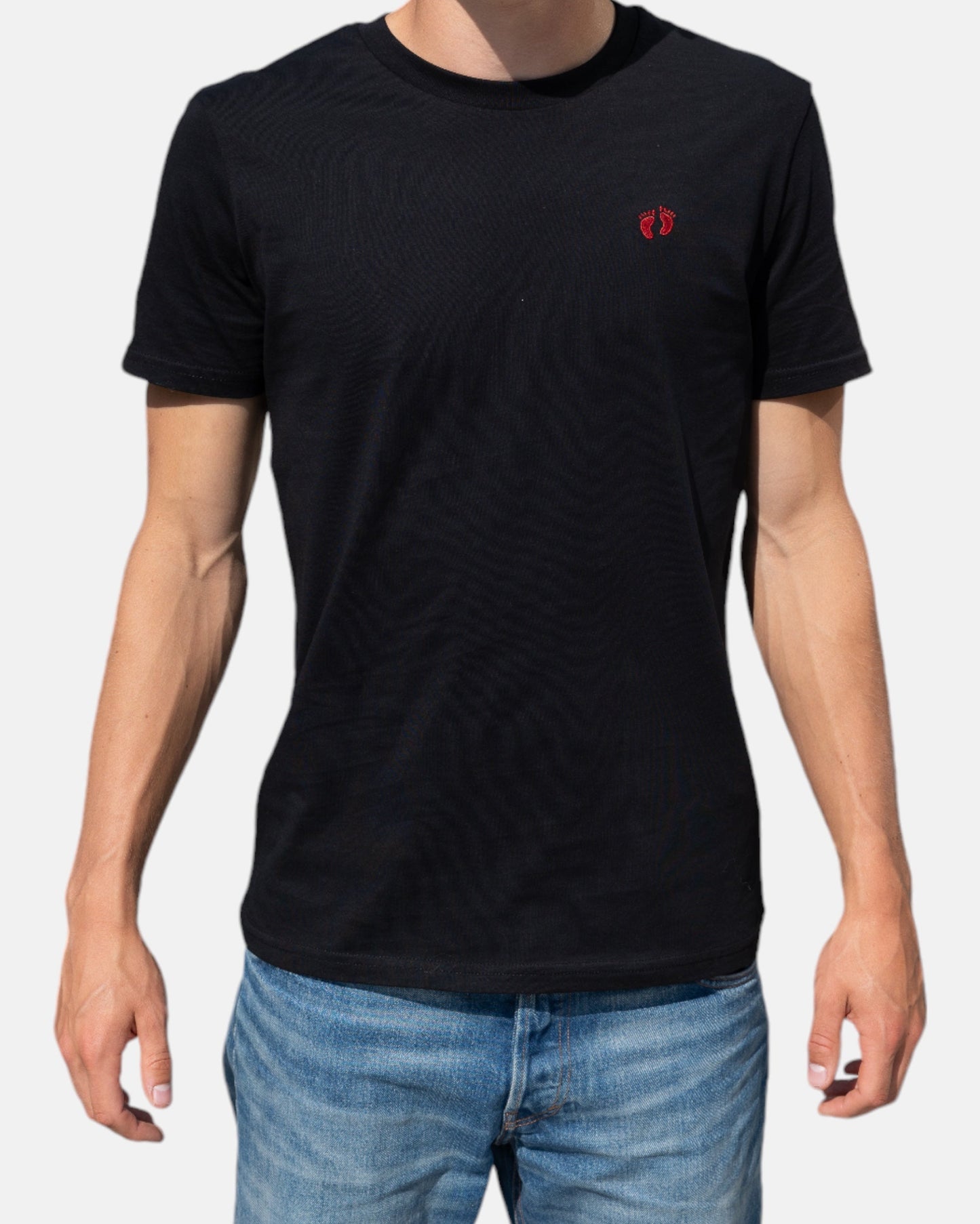 Icon logo t-shirt in 100% organic cotton - Black