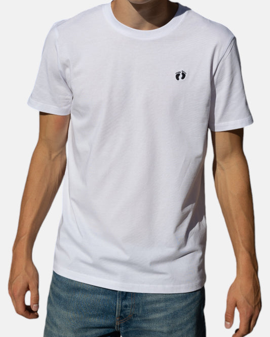 Icon logo t-shirt in 100% organic cotton - White