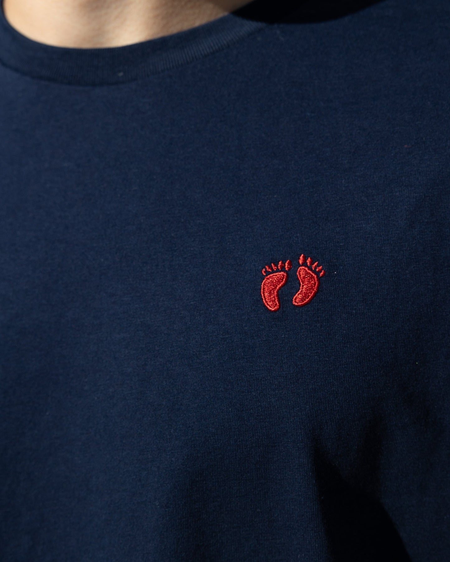 Icon logo t-shirt in 100% organic cotton - Navy