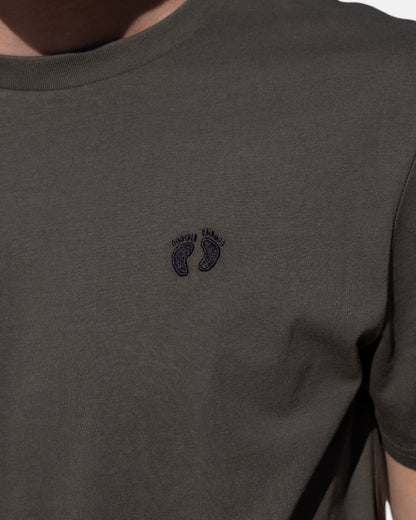 Icon logo t-shirt in 100% organic cotton - Green khaki