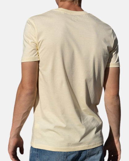 Icon logo t-shirt in 100% organic cotton - Light yellow
