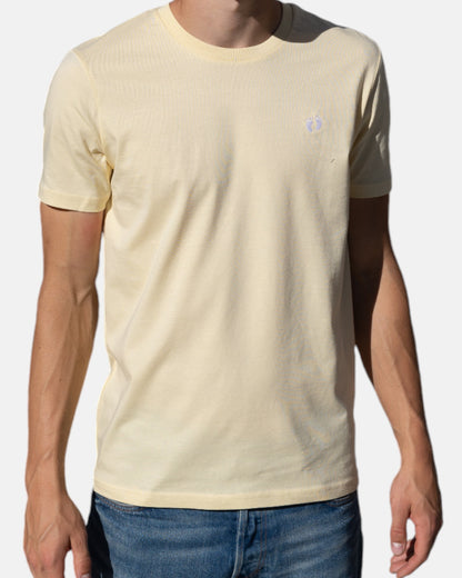 Icon logo t-shirt in 100% organic cotton - Light yellow
