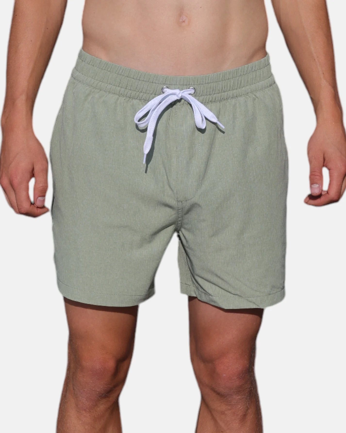 Swim shorts with inner breif - Green