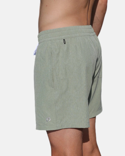 Swim shorts with inner breif - Green