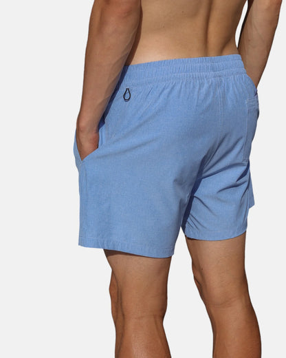 Swim shorts with inner breif - Blue