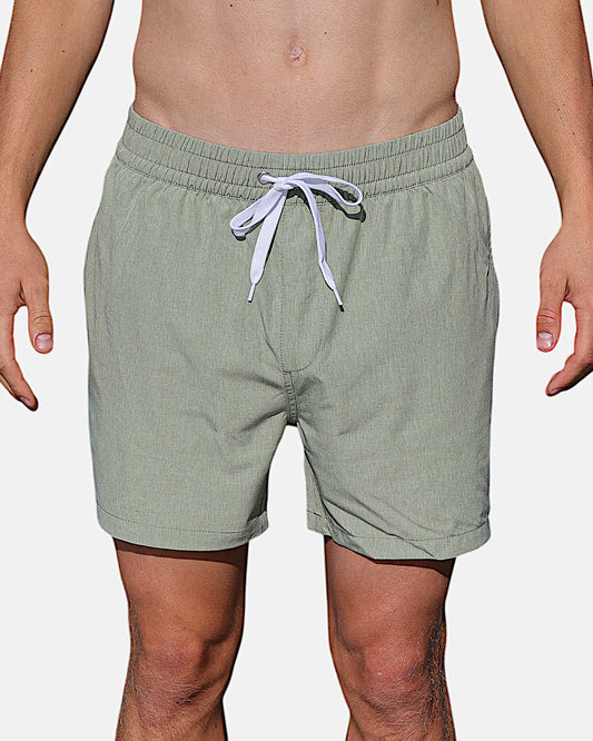 Swim shorts with inner breif - Green