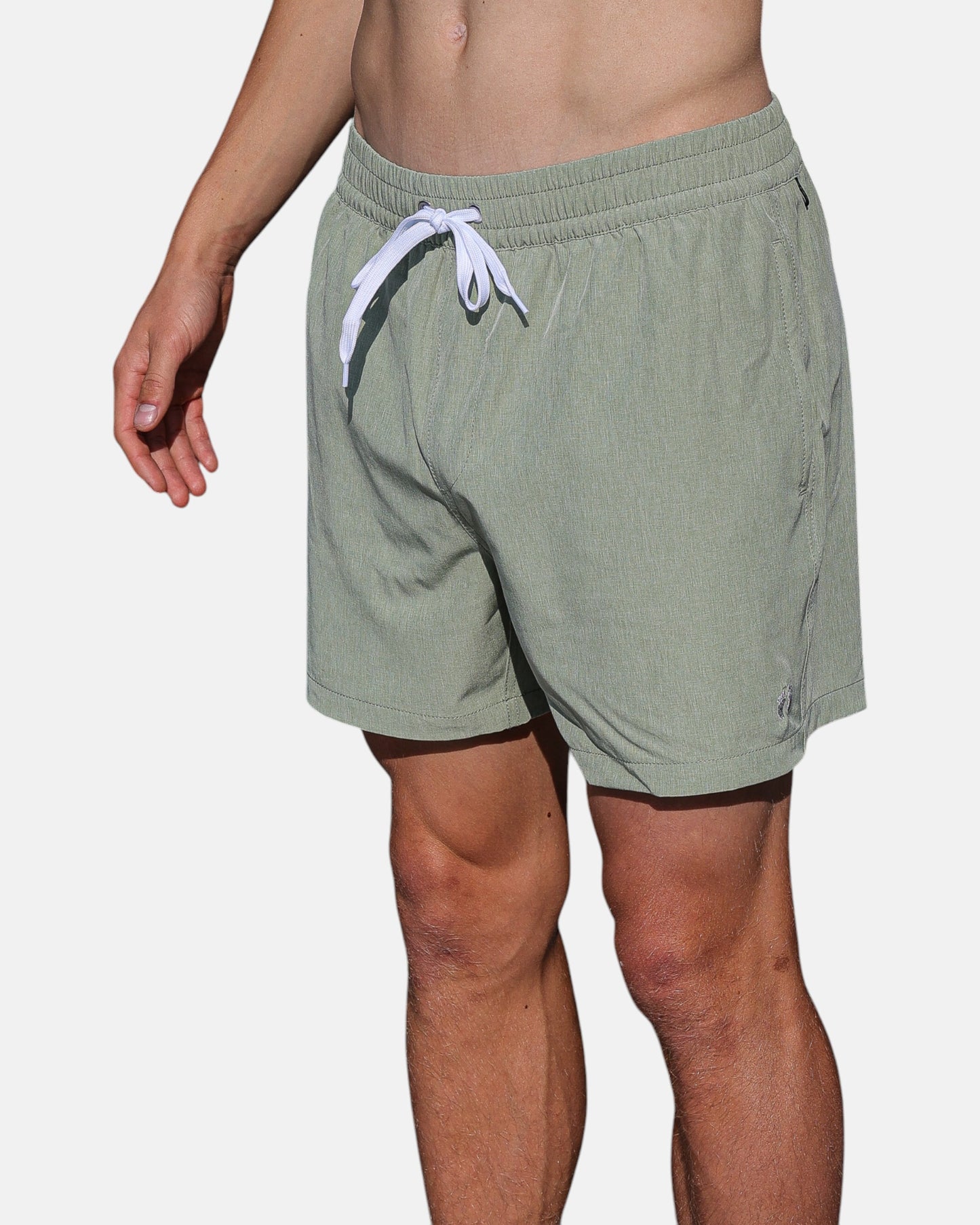 Swim shorts with inner breif - Green