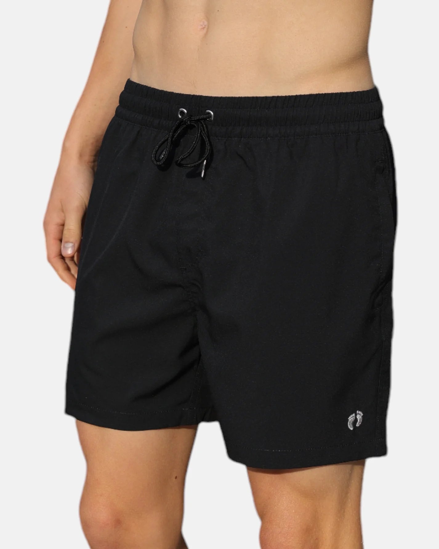 Swim hybrid shorts with inner tights - Black