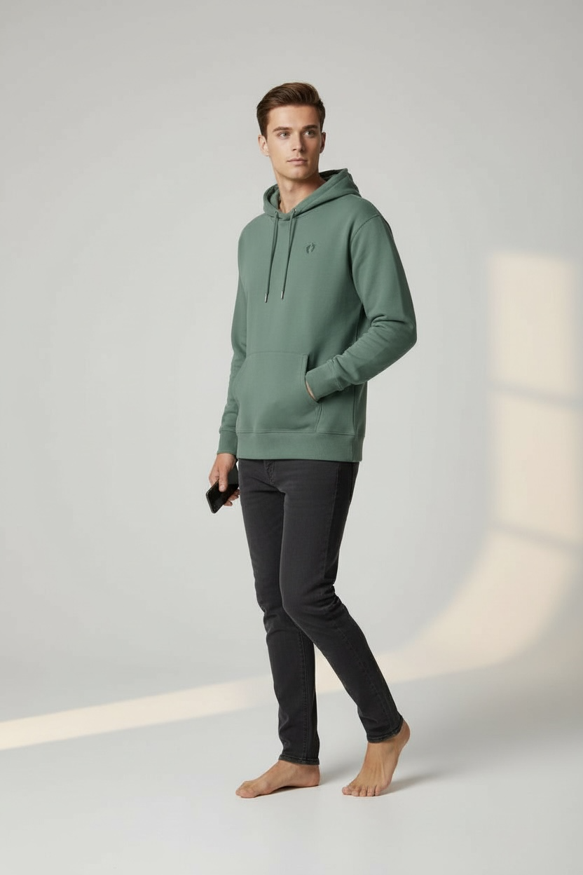 Icon Feet Organic Cotton Hoodie - Green Bay