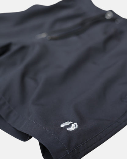 Swim hybrid shorts with inner tights - Black