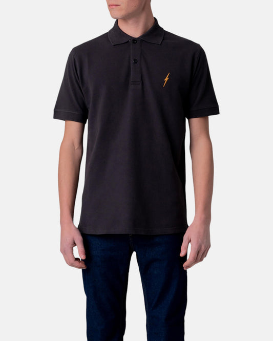 EMBROIDERED BOLT POLO SHIRT