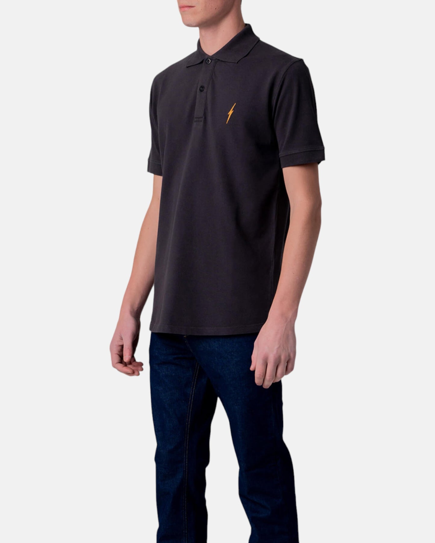 EMBROIDERED BOLT POLO SHIRT