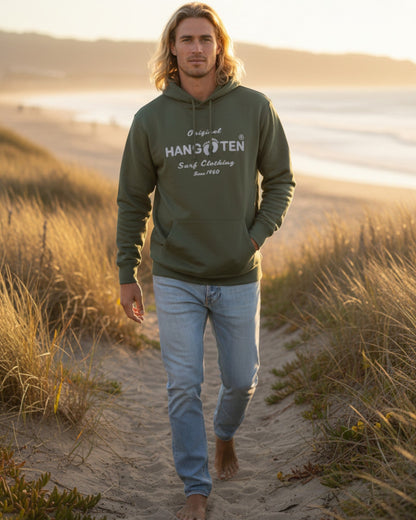 Classic Logo Organic Cotton Hoodie - Laurel Wreath