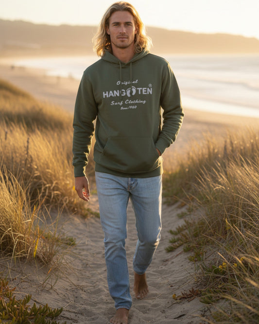 Classic Logo Organic Cotton Hoodie - Laurel Wreath