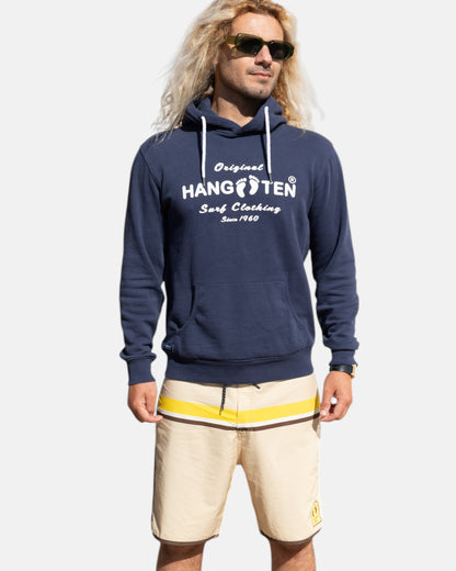 Classic Logo Organic Cotton Hoodie - Mood Indigo