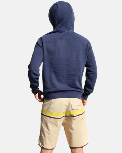 Classic Logo Organic Cotton Hoodie - Mood Indigo