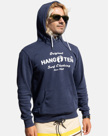Classic Logo Organic Cotton Hoodie - Mood Indigo