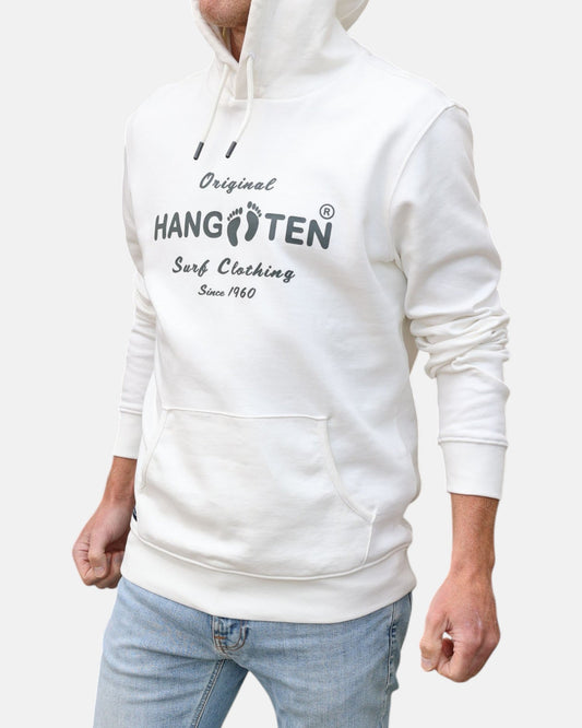 Classic Logo Organic Cotton Hoodie - Off White