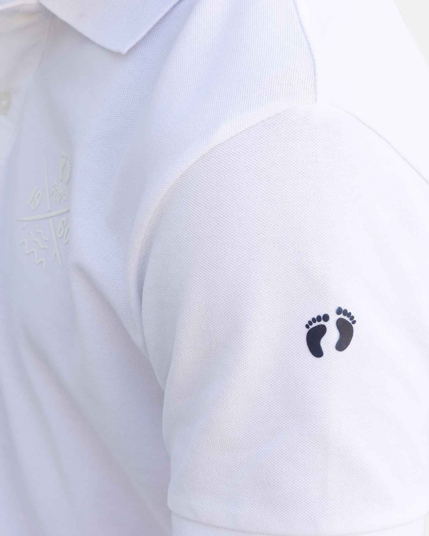 Cross Board Organic Cotton Polo Shirt - White