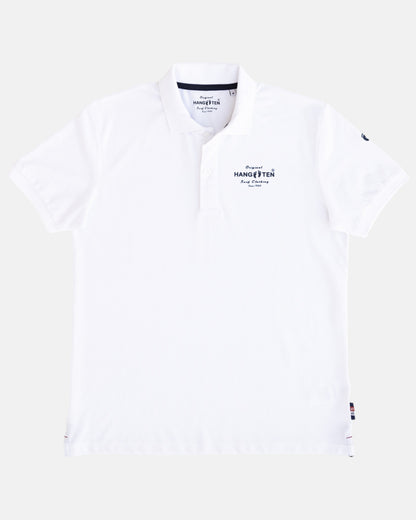 Classic Logo Organic Cotton Polo Shirt - White