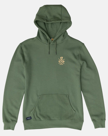 Cross Board Retro Organic Cotton Hoodie - Laurel Wreath