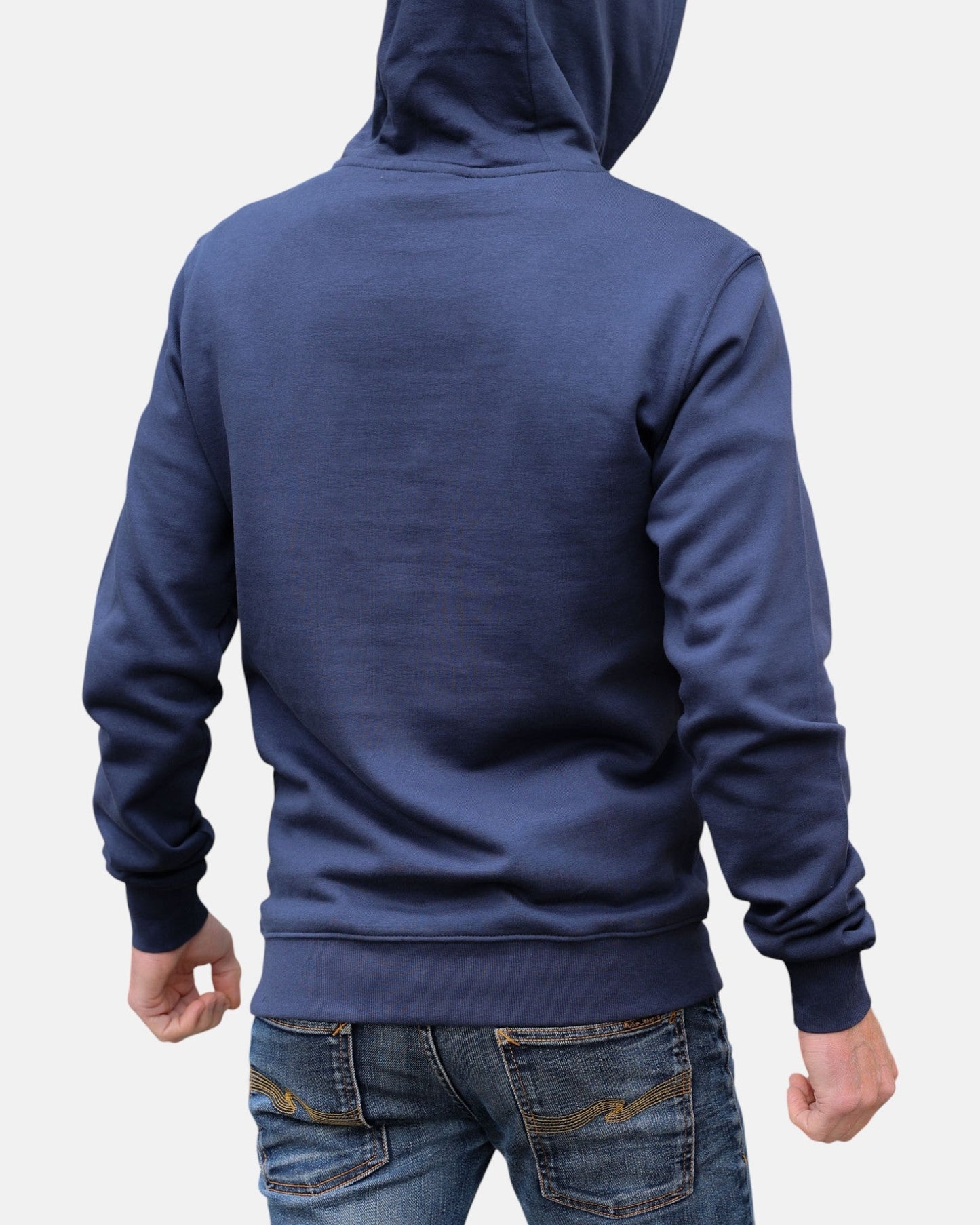 Cross Board Retro Organic Cotton Hoodie - Mood Indigo