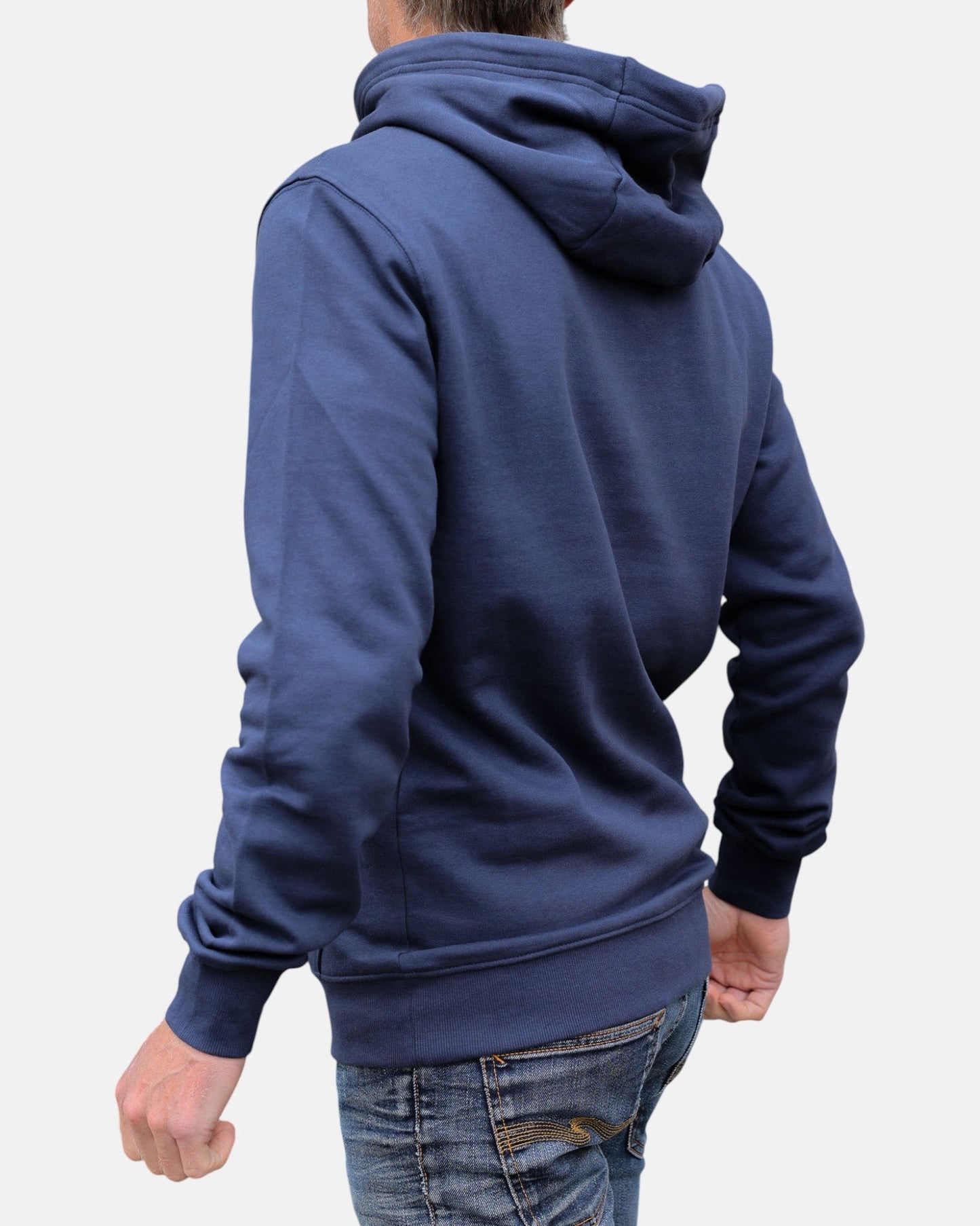Cross Board Retro Organic Cotton Hoodie - Mood Indigo