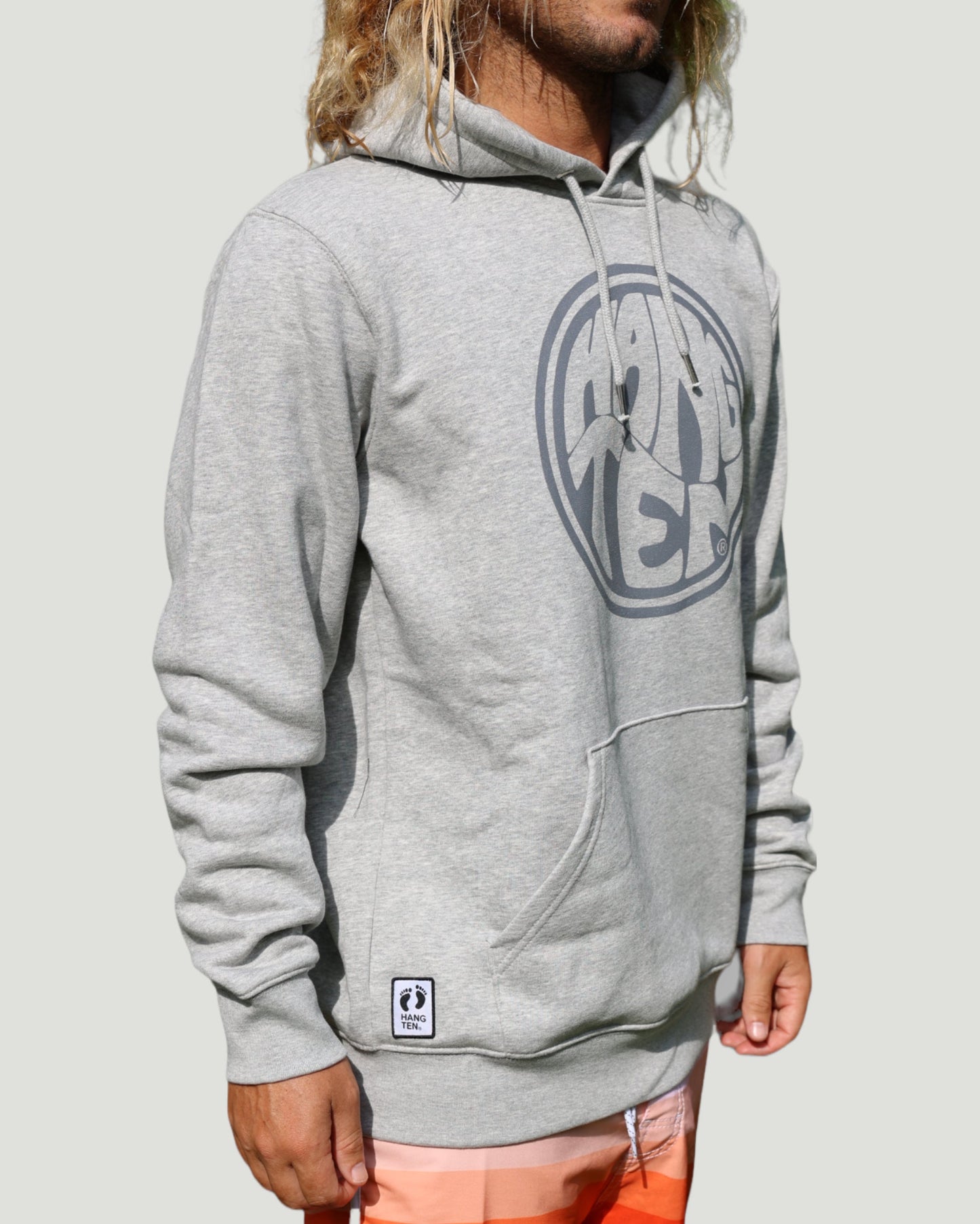 Hang Ten Surfer Hoodie - Grey