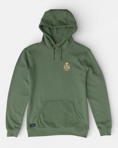 Cross Board Retro Organic Cotton Hoodie - Laurel Wreath