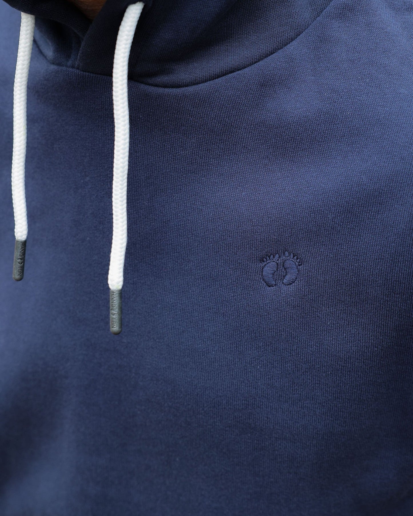 Icon Feet Organic Cotton Hoodie - Mood Indigo