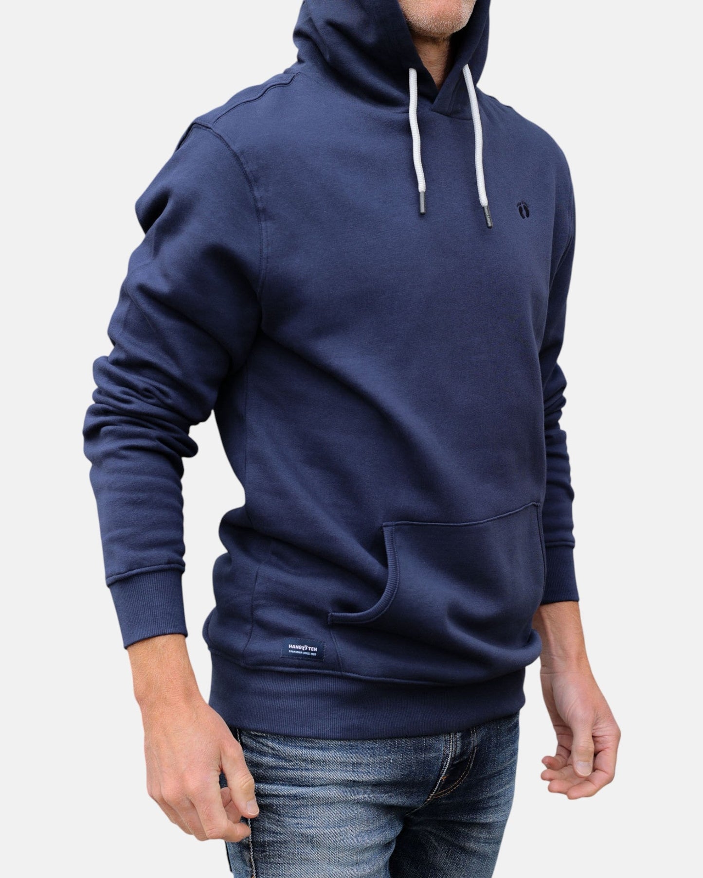 Icon Feet Organic Cotton Hoodie - Mood Indigo