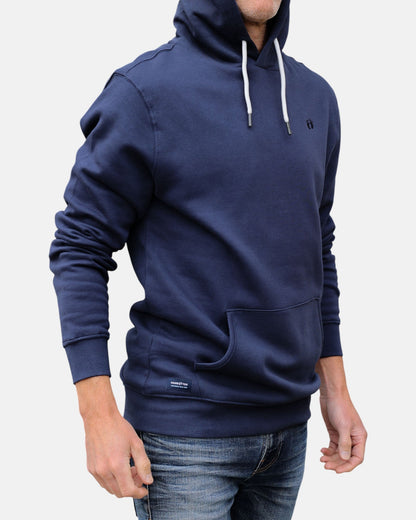 Icon Feet Organic Cotton Hoodie - Mood Indigo