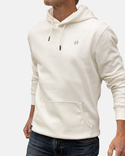 Icon Feet Organic Cotton Hoodie - Off White