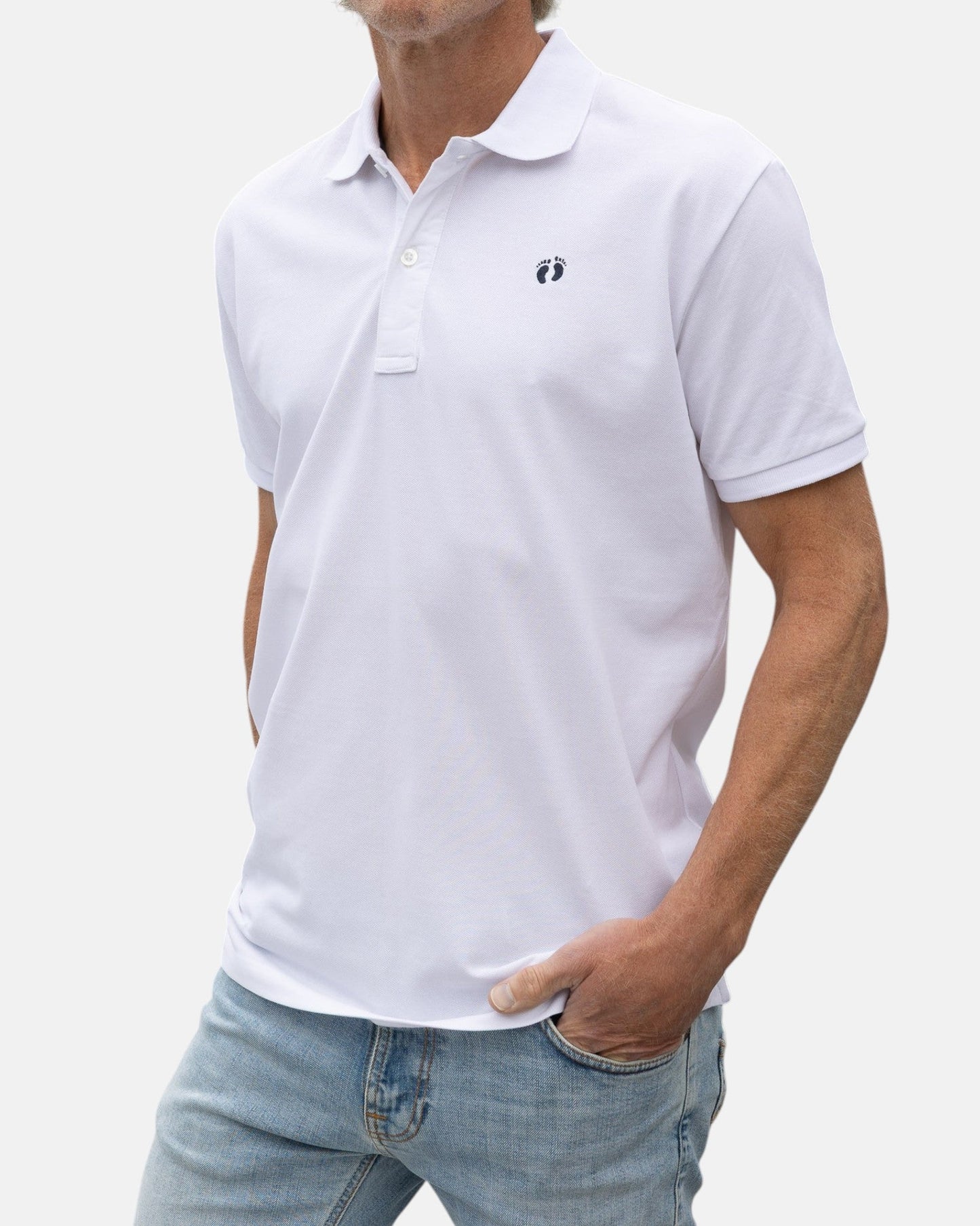 Icon Organic Cotton Polo Shirt - White