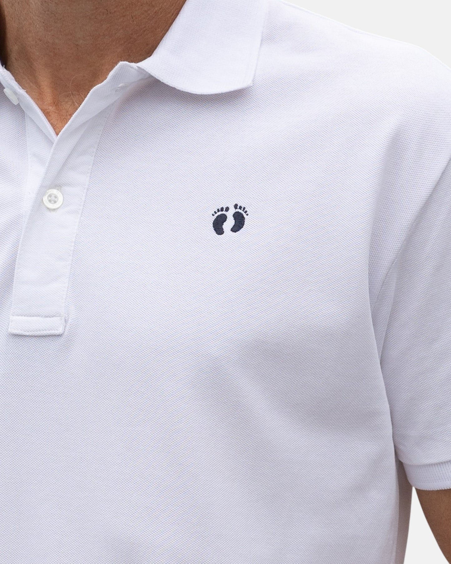 Icon Organic Cotton Polo Shirt - White
