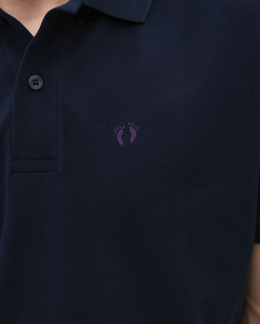 Icon Organic Cotton Polo Shirt - French Navy