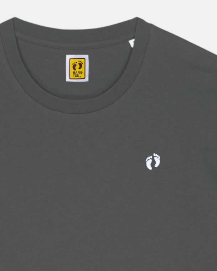 Icon logo t-shirt in 100% organic cotton - Anthracite