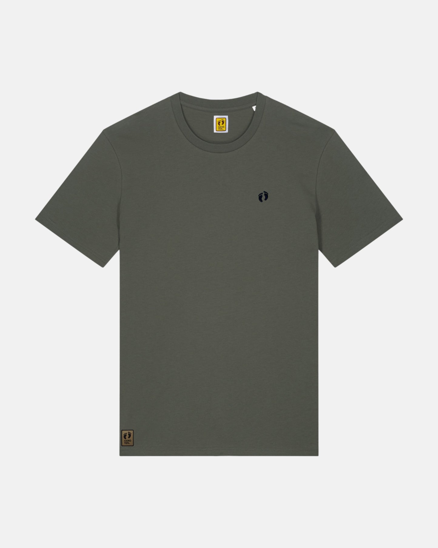 Icon logo t-shirt in 100% organic cotton - Green khaki