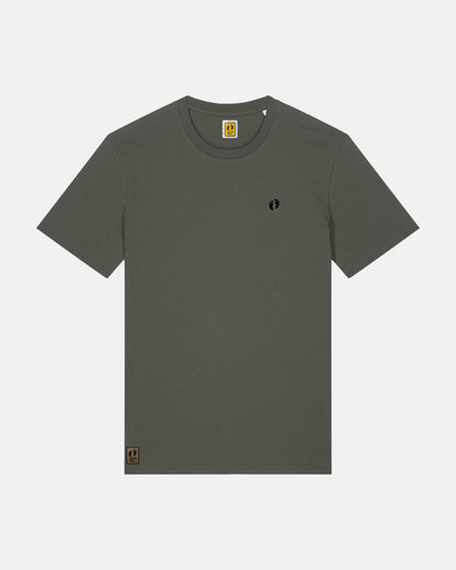 Icon logo t-shirt in 100% organic cotton - Green khaki