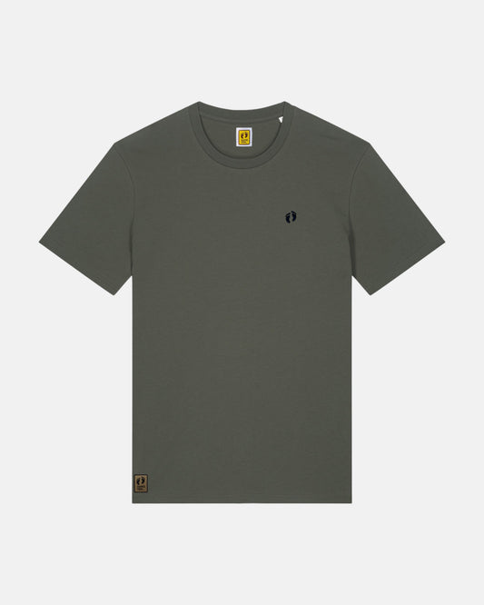 Icon logo t-shirt in 100% organic cotton - Green khaki