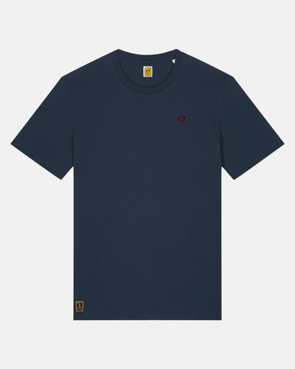 Icon logo t-shirt in 100% organic cotton - Navy - front