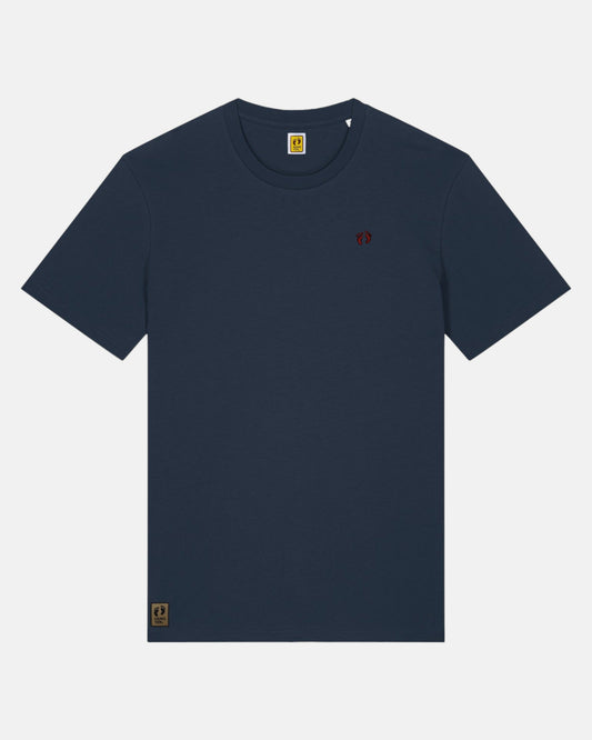 Icon logo t-shirt in 100% organic cotton - Navy - front