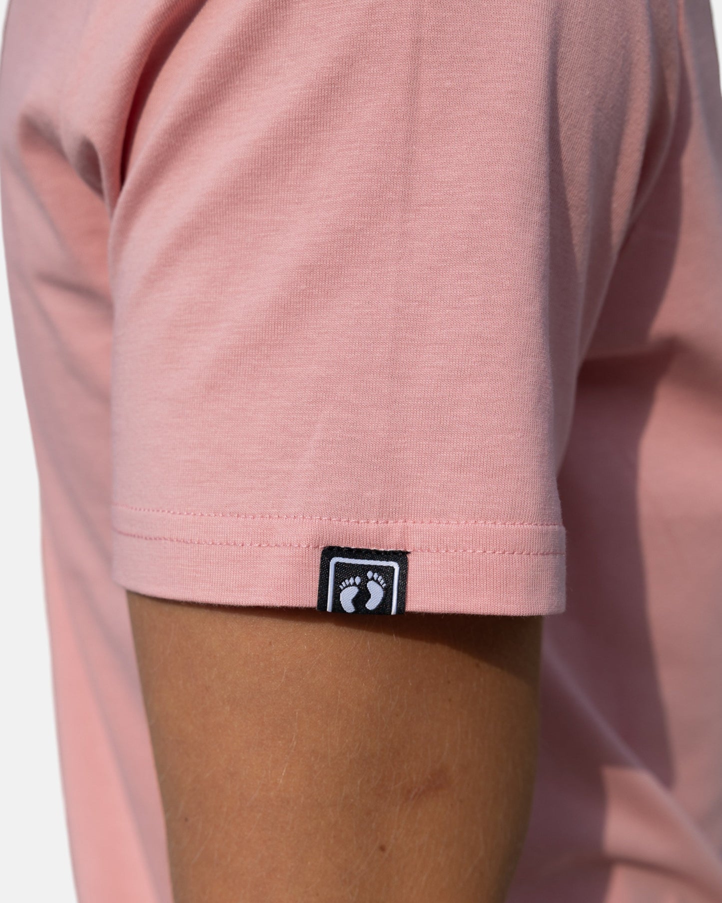 Icon logo t-shirt in 100% organic cotton - Pink