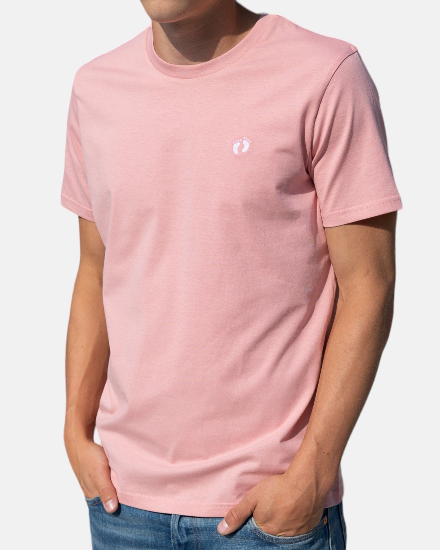 Icon logo t-shirt in 100% organic cotton - Pink