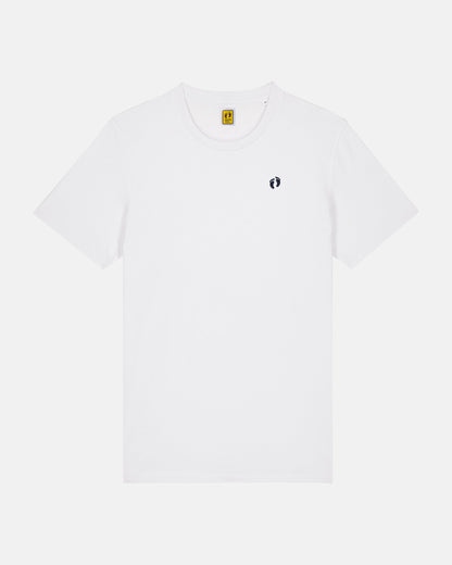 Icon logo t-shirt in 100% organic cotton - White