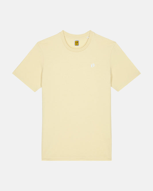 Icon logo t-shirt in 100% organic cotton - Light yellow