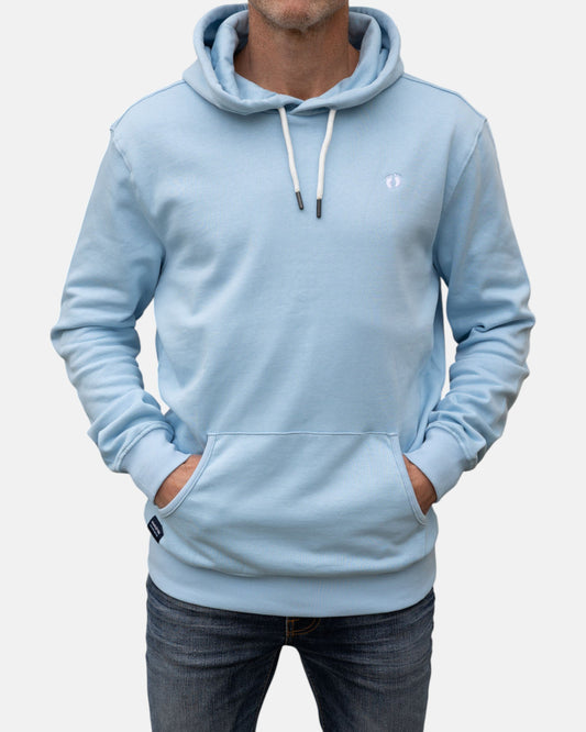 Icon Feet Organic Cotton Hoodie - Powder Blue